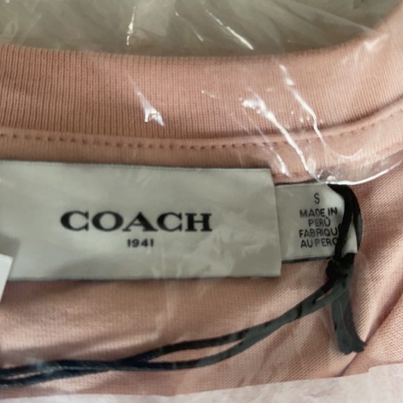 NWT Coach big apple t-shirt in pink - Picture 4 of 4